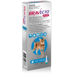 Bravecto Plus for Medium Cats 6.2-13.8 lbs  - 1 Dose Exp Jun 2027