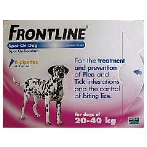 Frontline Spot On Large Dogs 45-88lbs 6 pack Exp Sept 2027