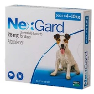 NexGard Dogs 10-24 lbs Blue 3 Chews Exp Mar 2026
