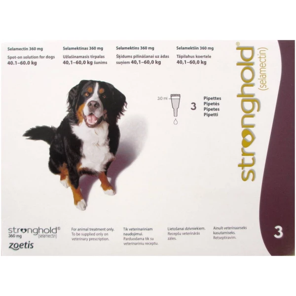 Stronghold Dogs 86-132lbs Plum 3 tubes Exp Nov 2026